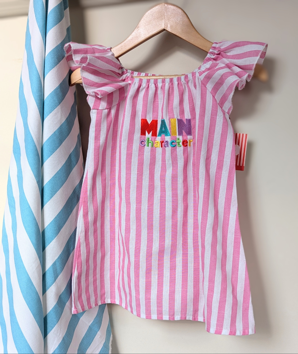 popcorn dress, 3-5 years