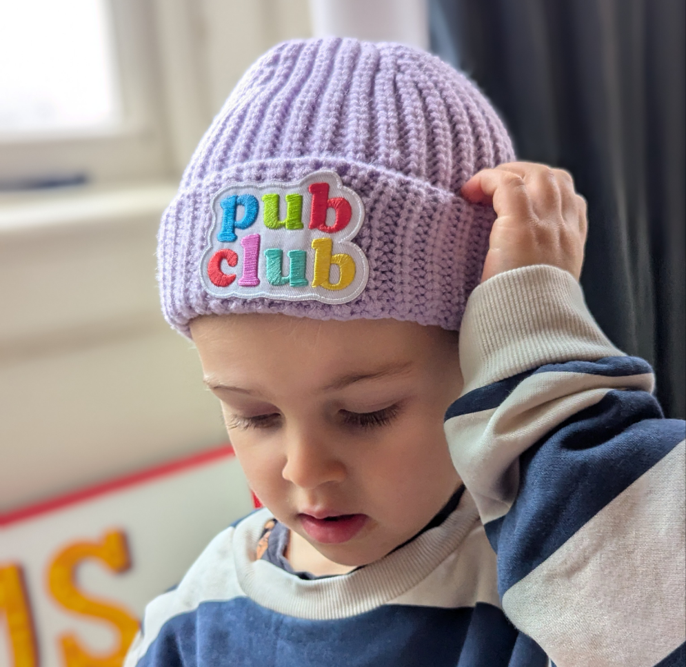 little softie pub club beanie, various colours