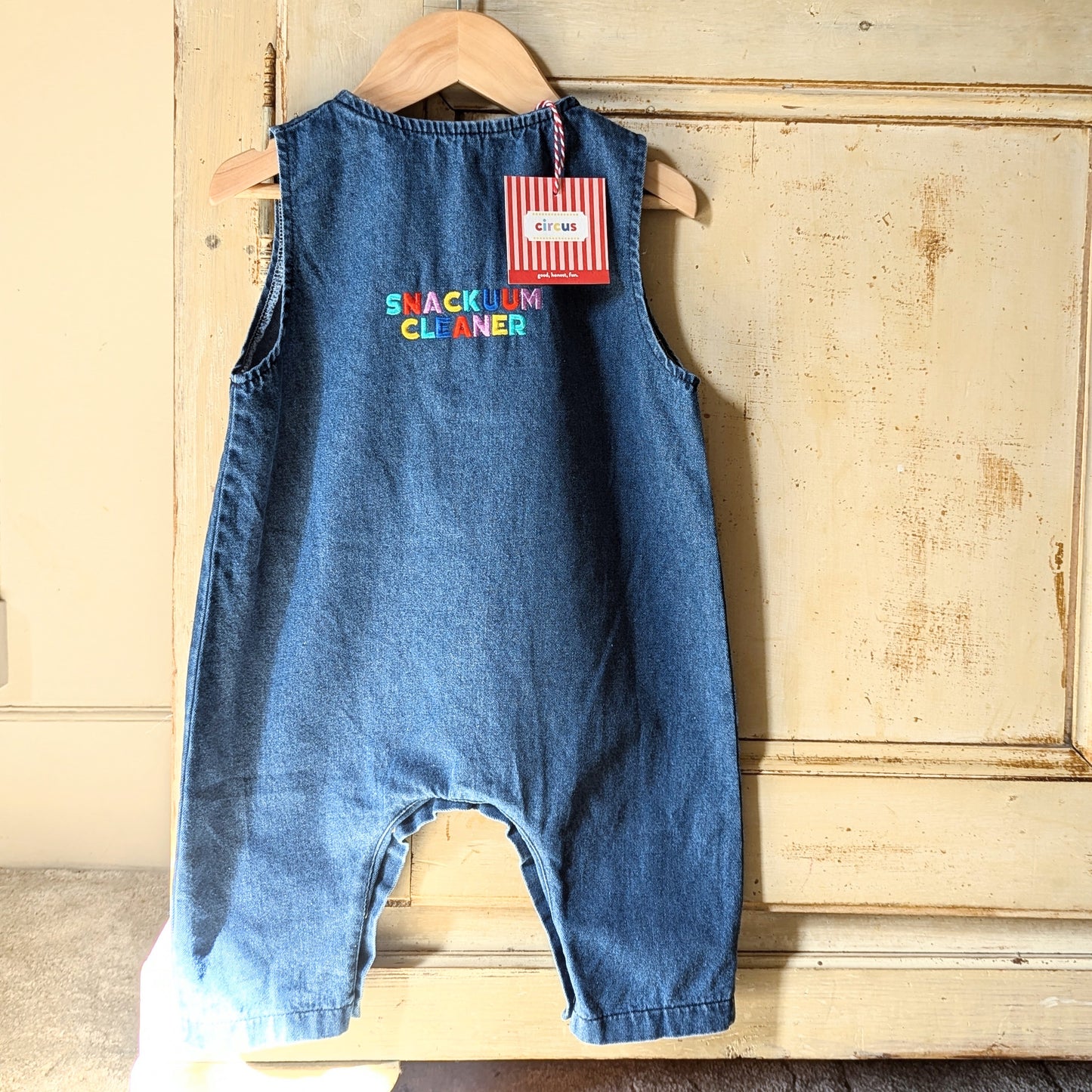 snackuum cleaner poppy romper, 2-3 years