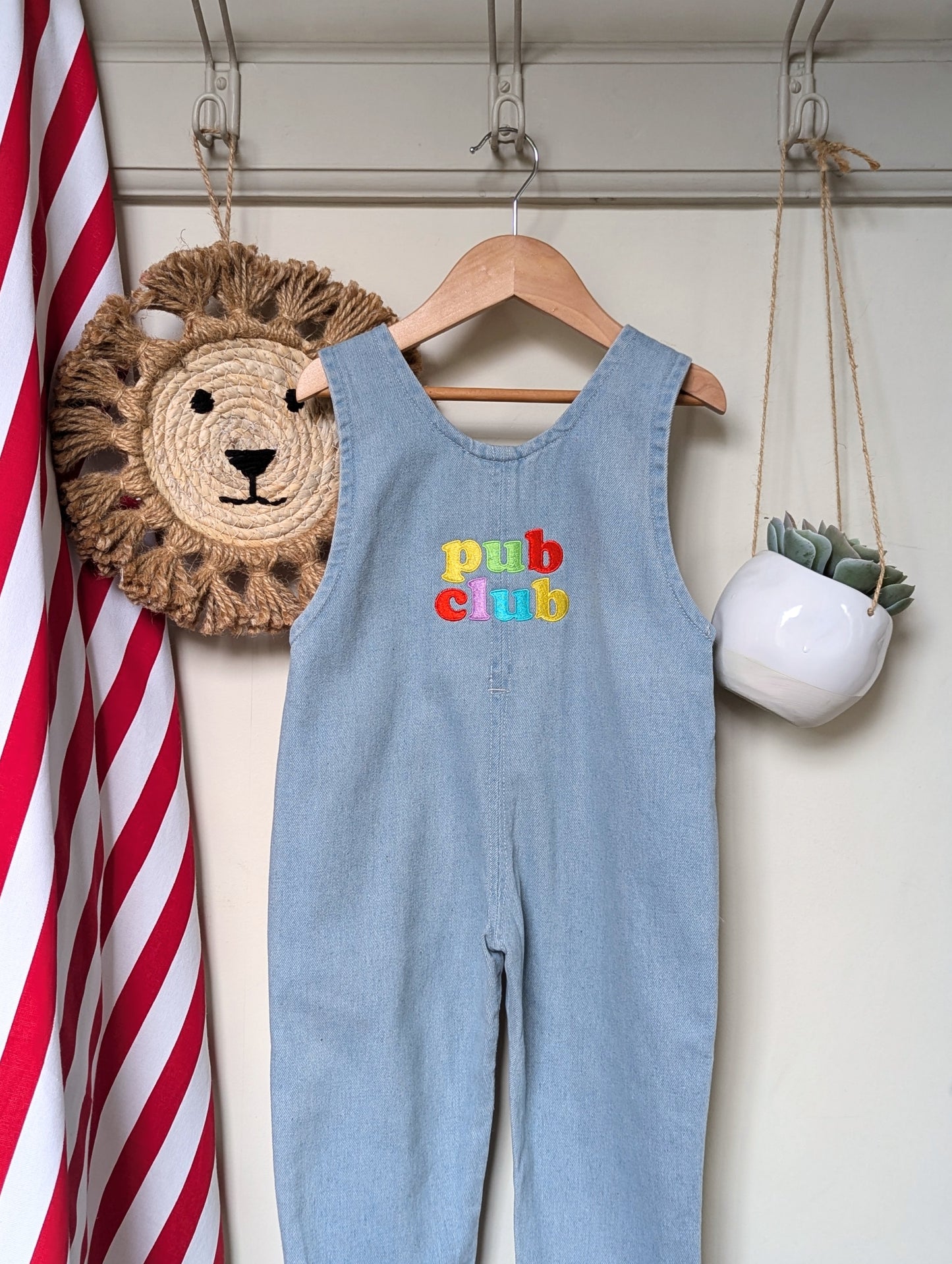 pub club buttons romper