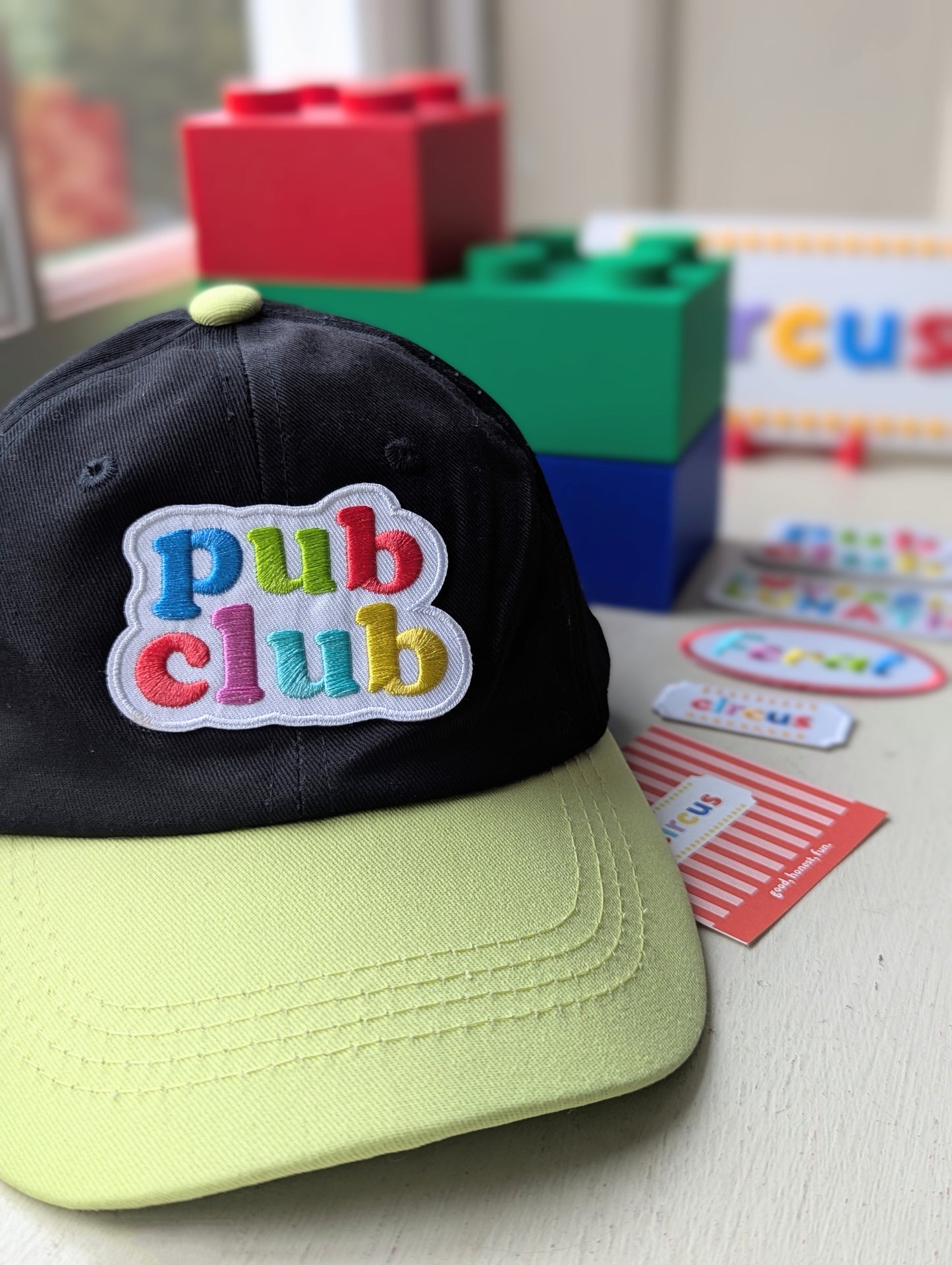 colourblock cap, customisable