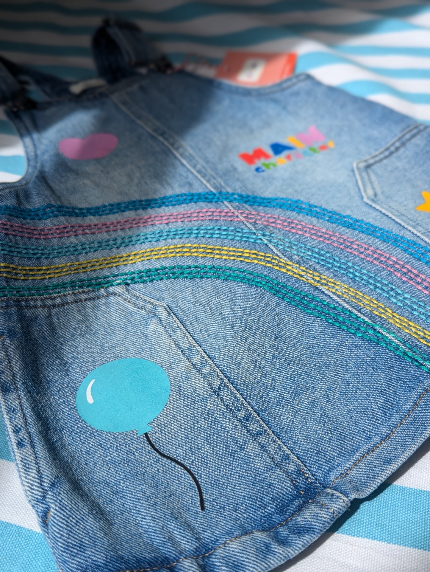 main character dungaree dress, 2-3 years
