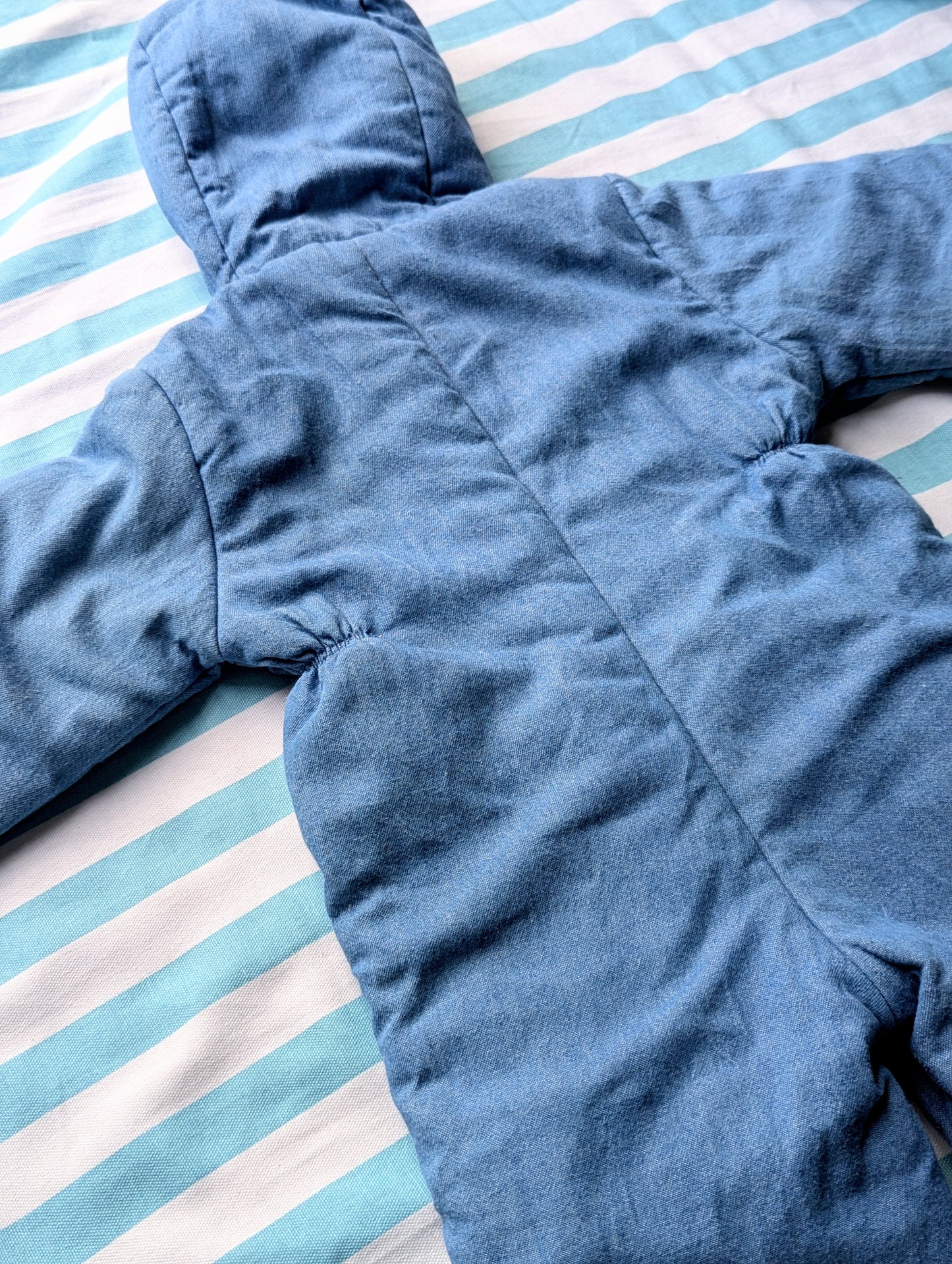 apple winter romper, 1 year