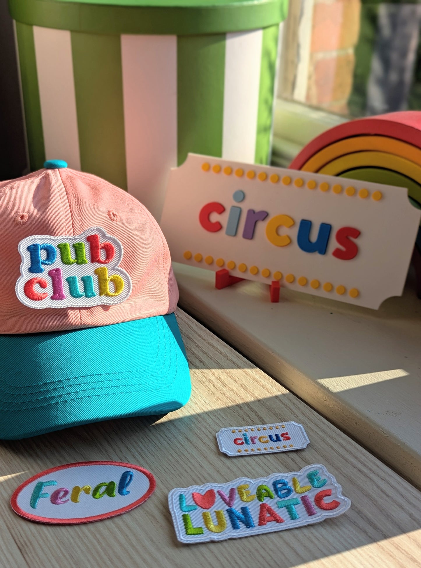 colourblock cap, customisable