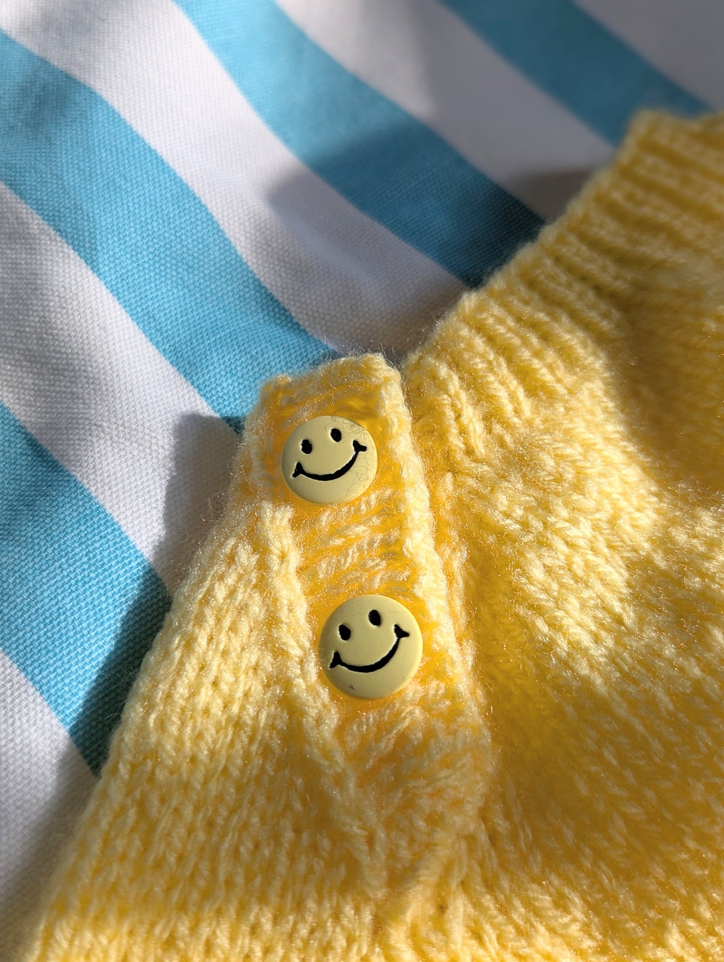 smiley sweater, 3-6 months