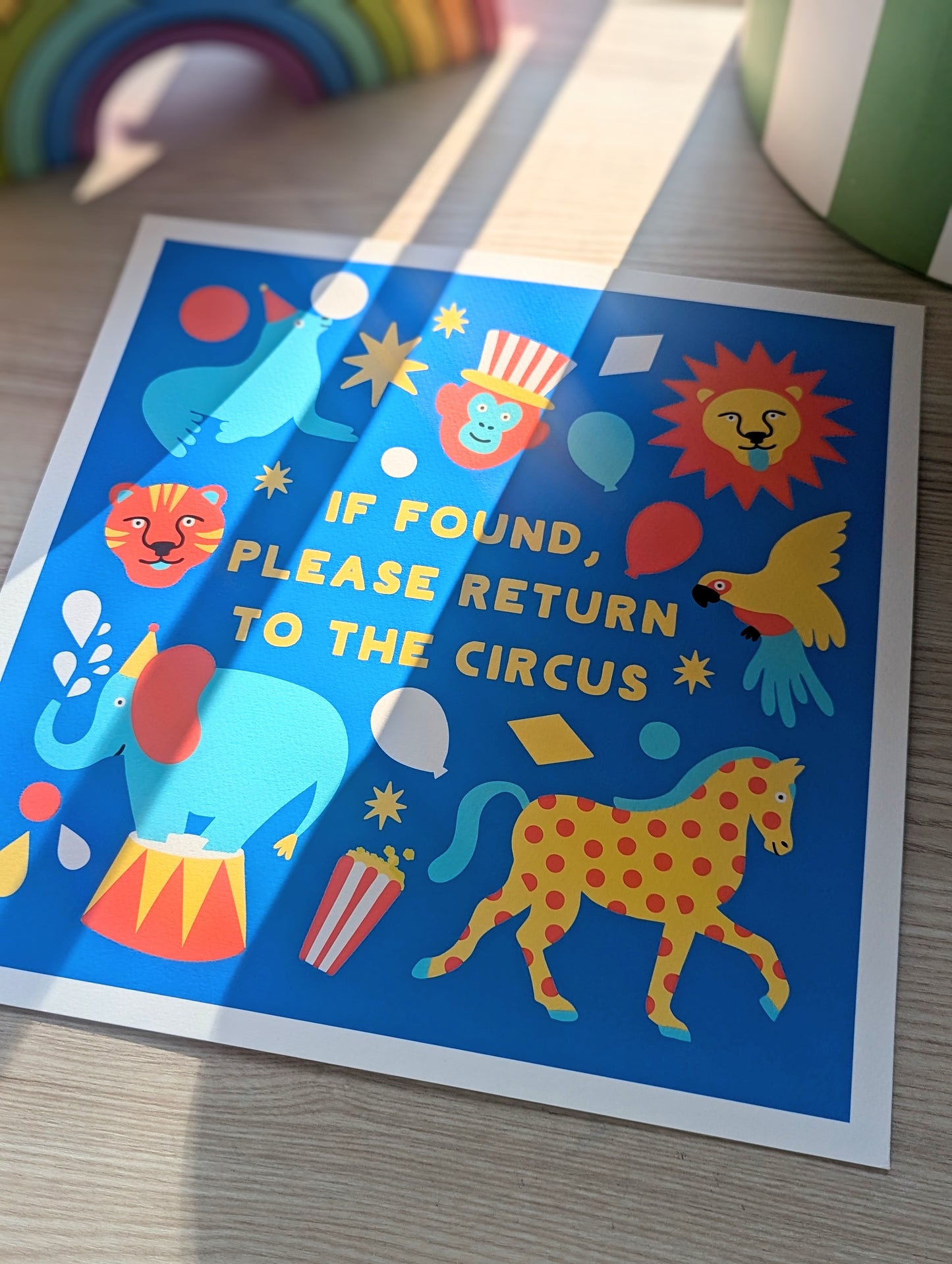 return to the circus art print