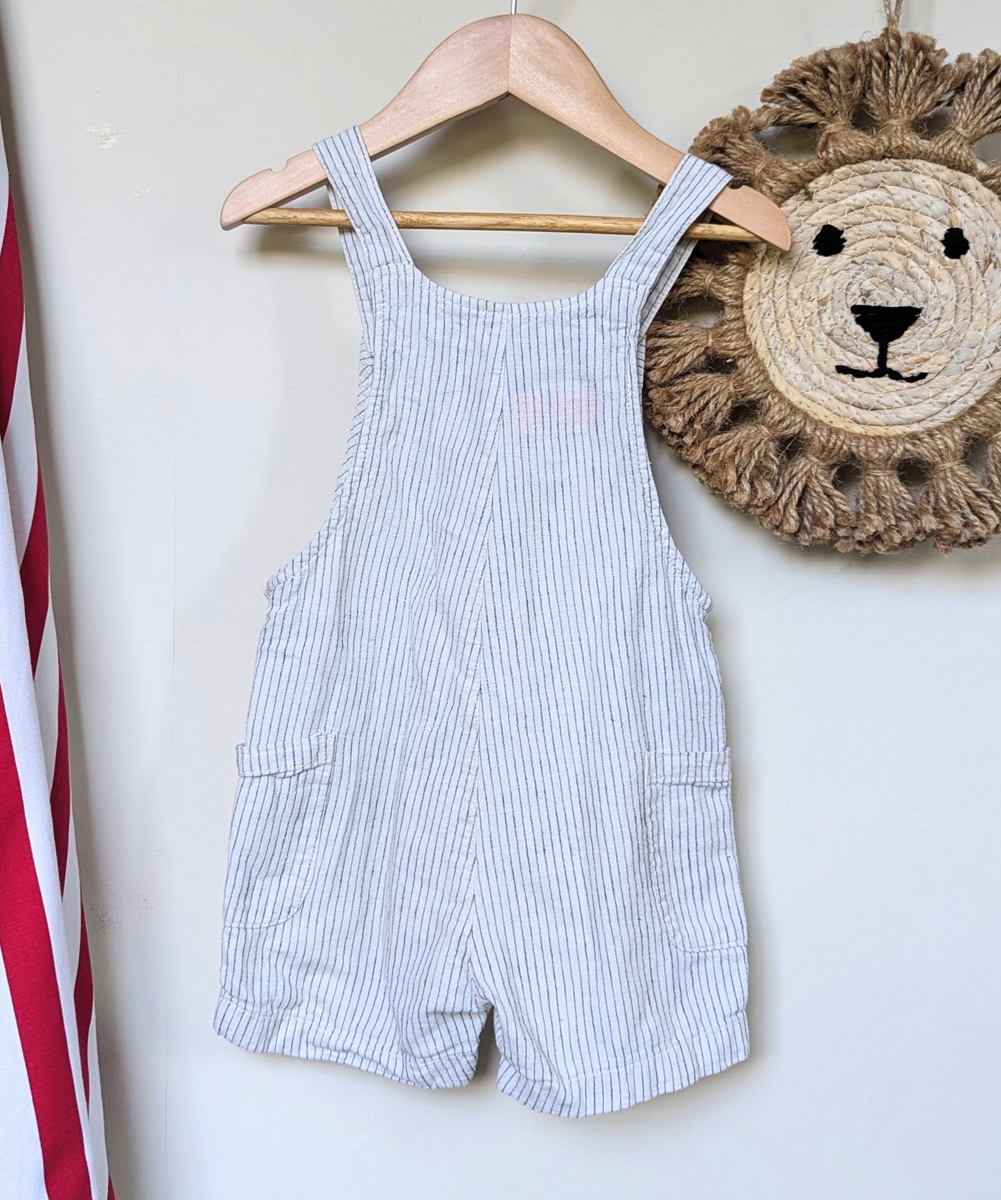 reggie striped dungarees, carbivore