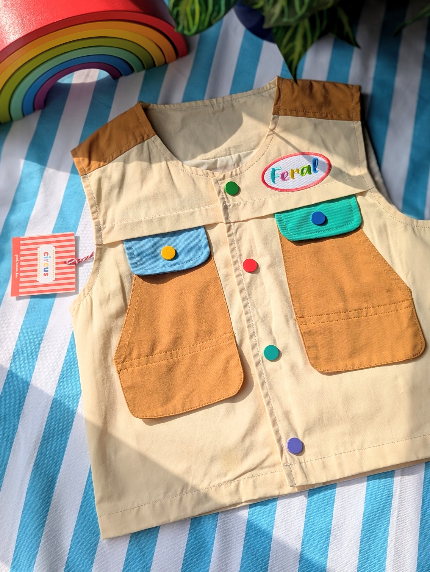 patchwork vest