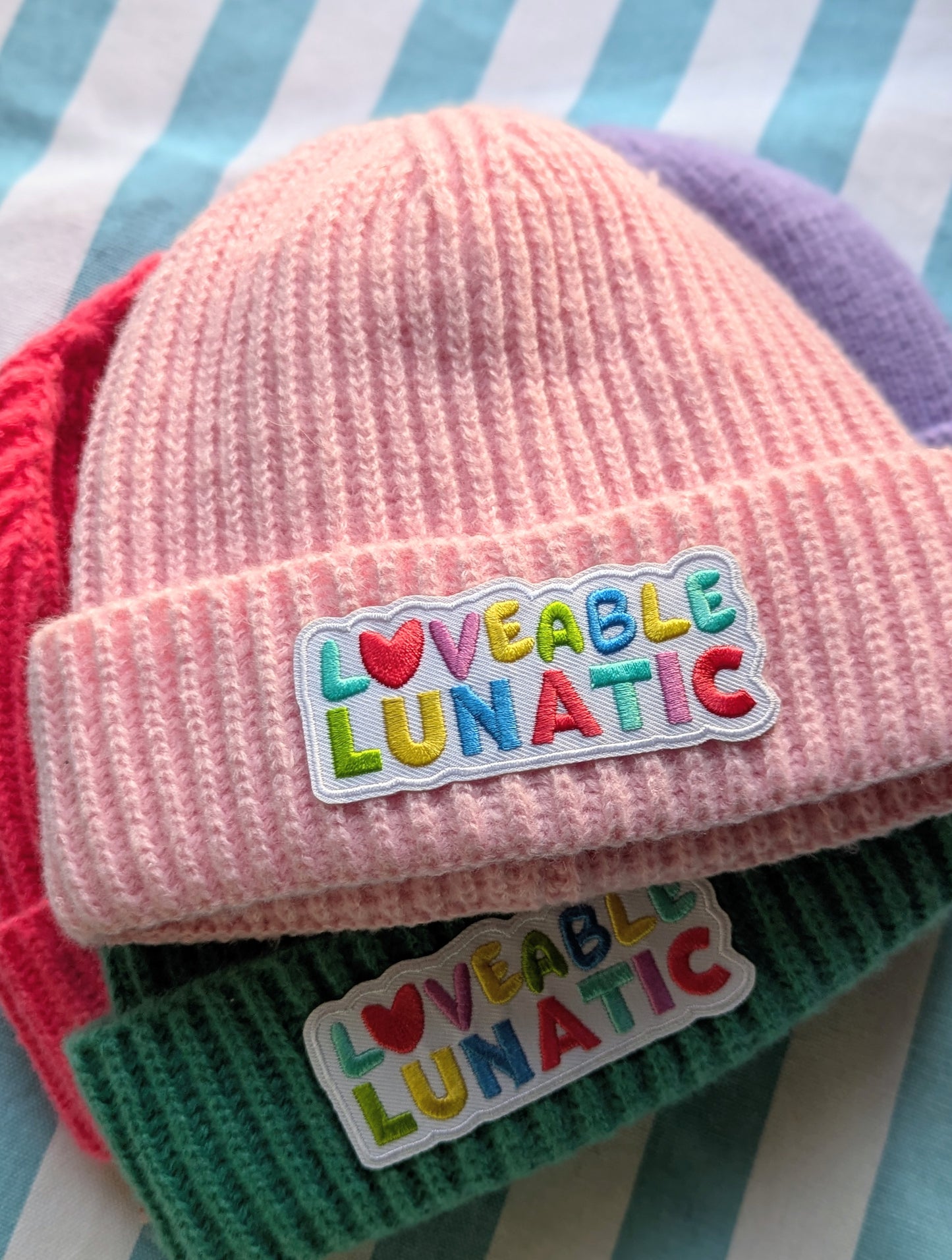 loveable lunatic beanies