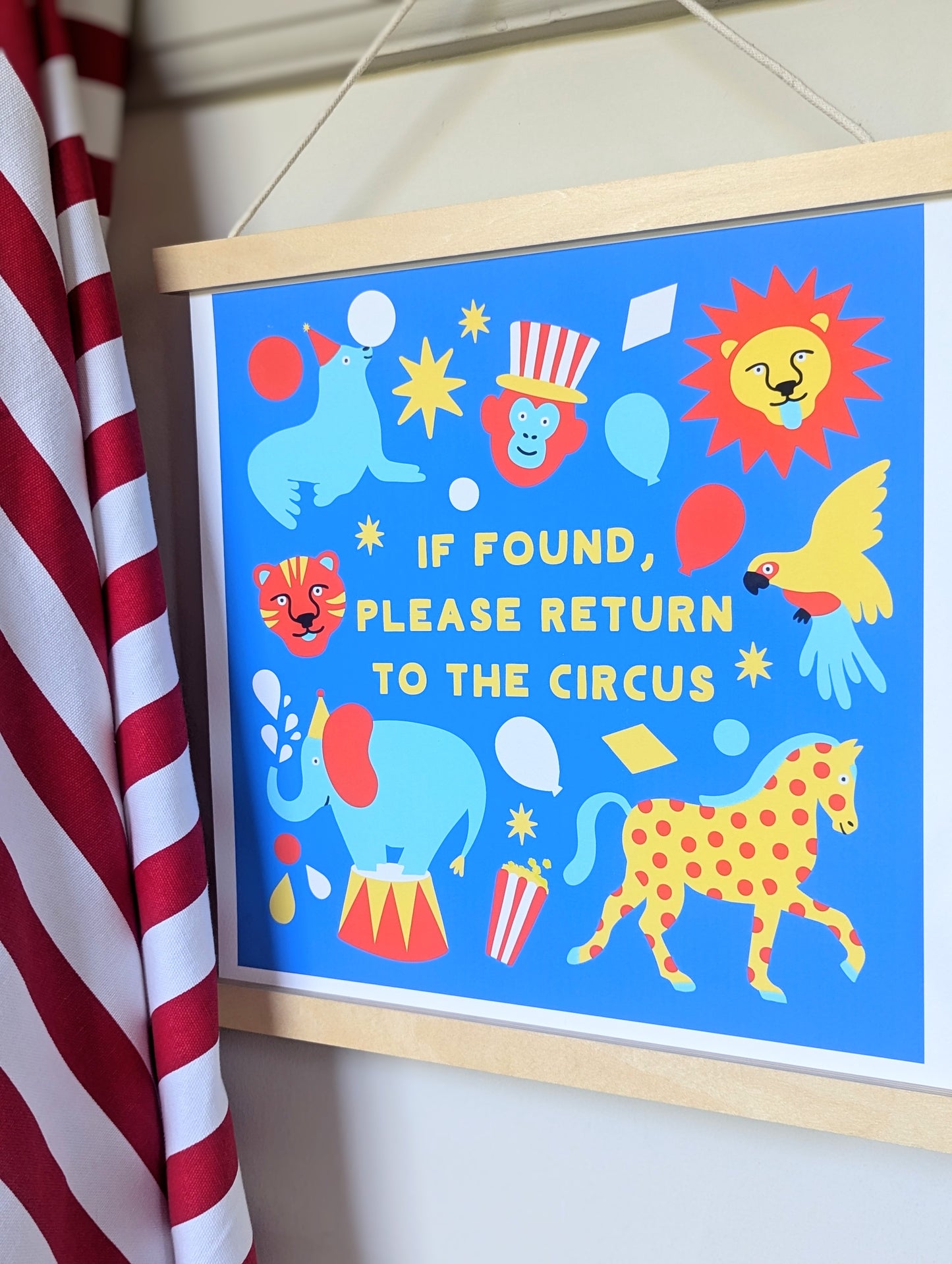 return to the circus art print