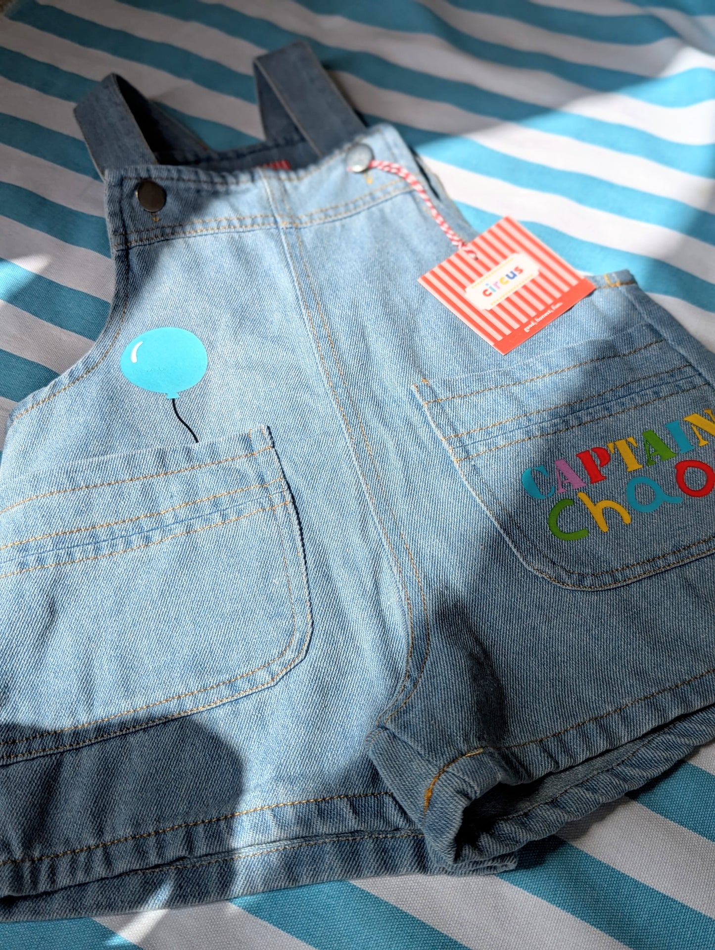 stevie short dungarees, captain chaos, 3-4 years