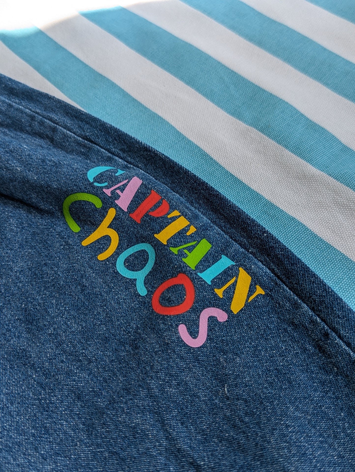 captain chaos denim joggers, 2-3 years