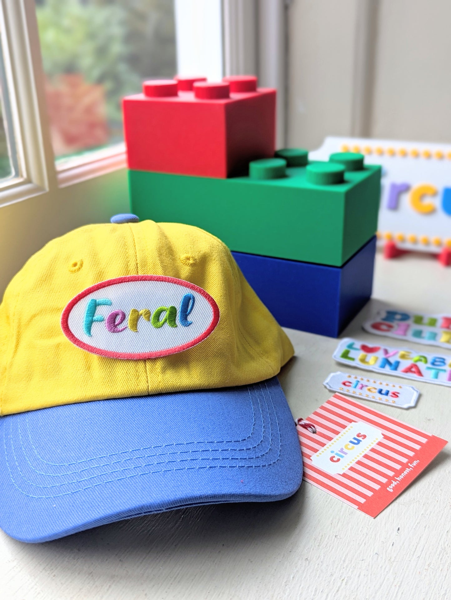 colourblock cap, customisable