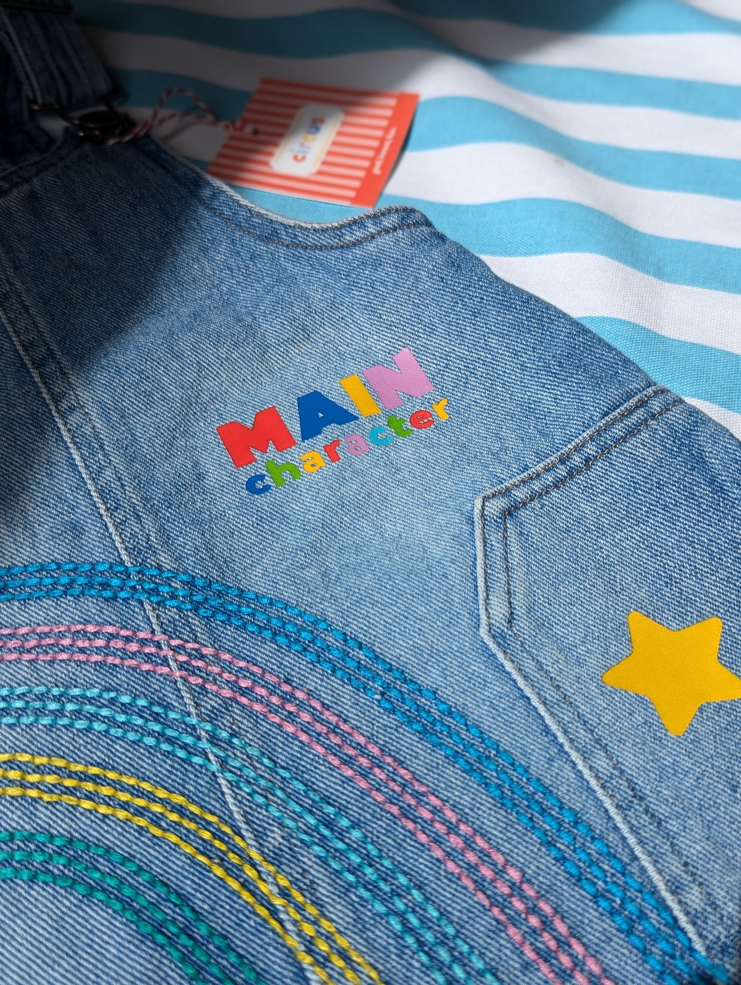 main character dungaree dress, 2-3 years