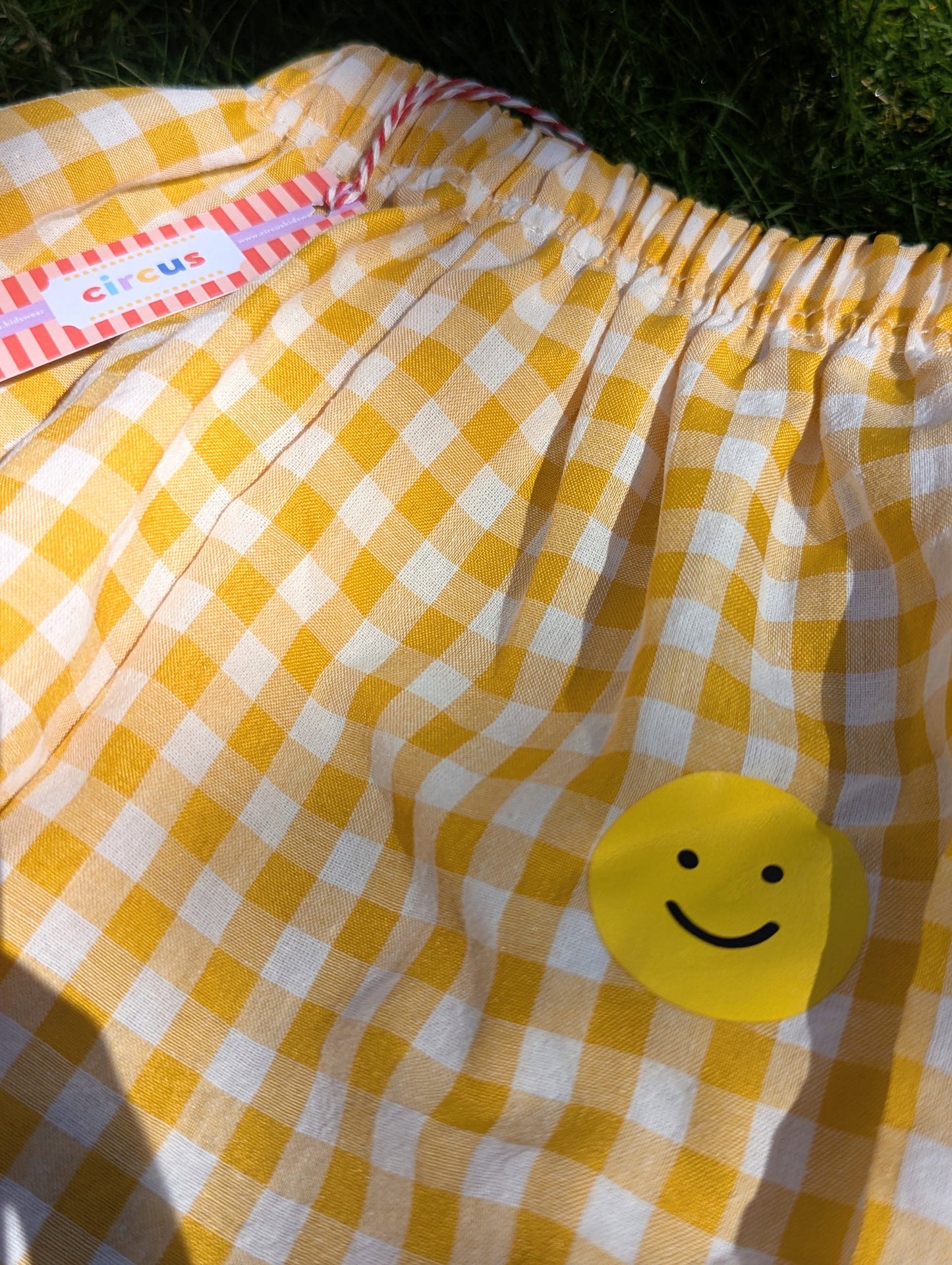 bloomin' gingham trousers, customisable