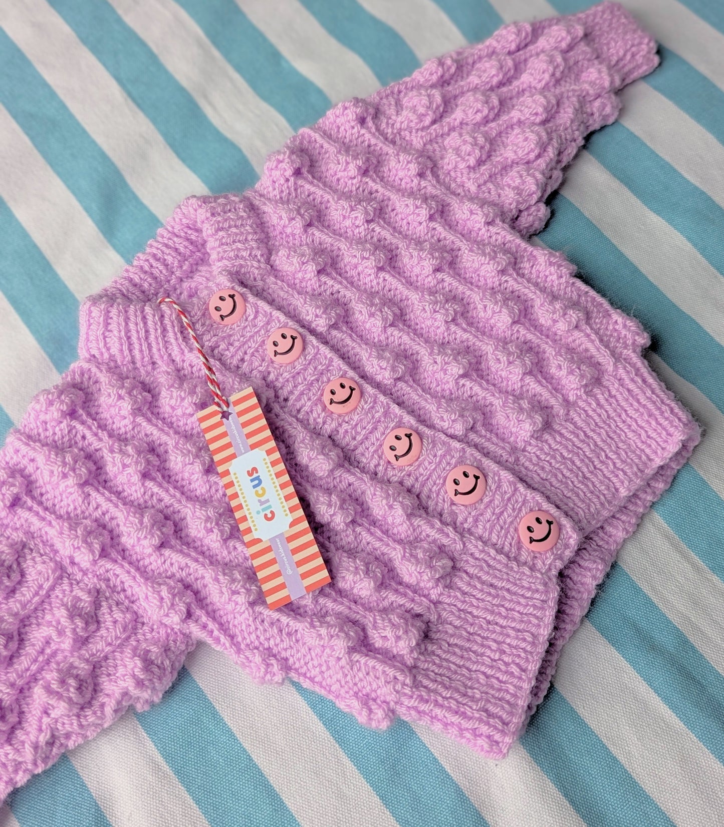 bobble cardigan, 3-6 months
