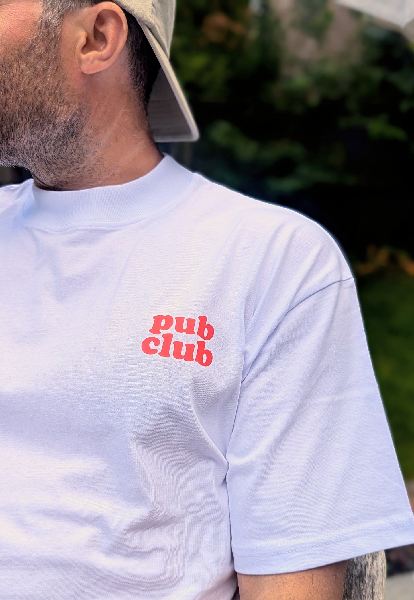 pub club oversized t-shirt, grown-up