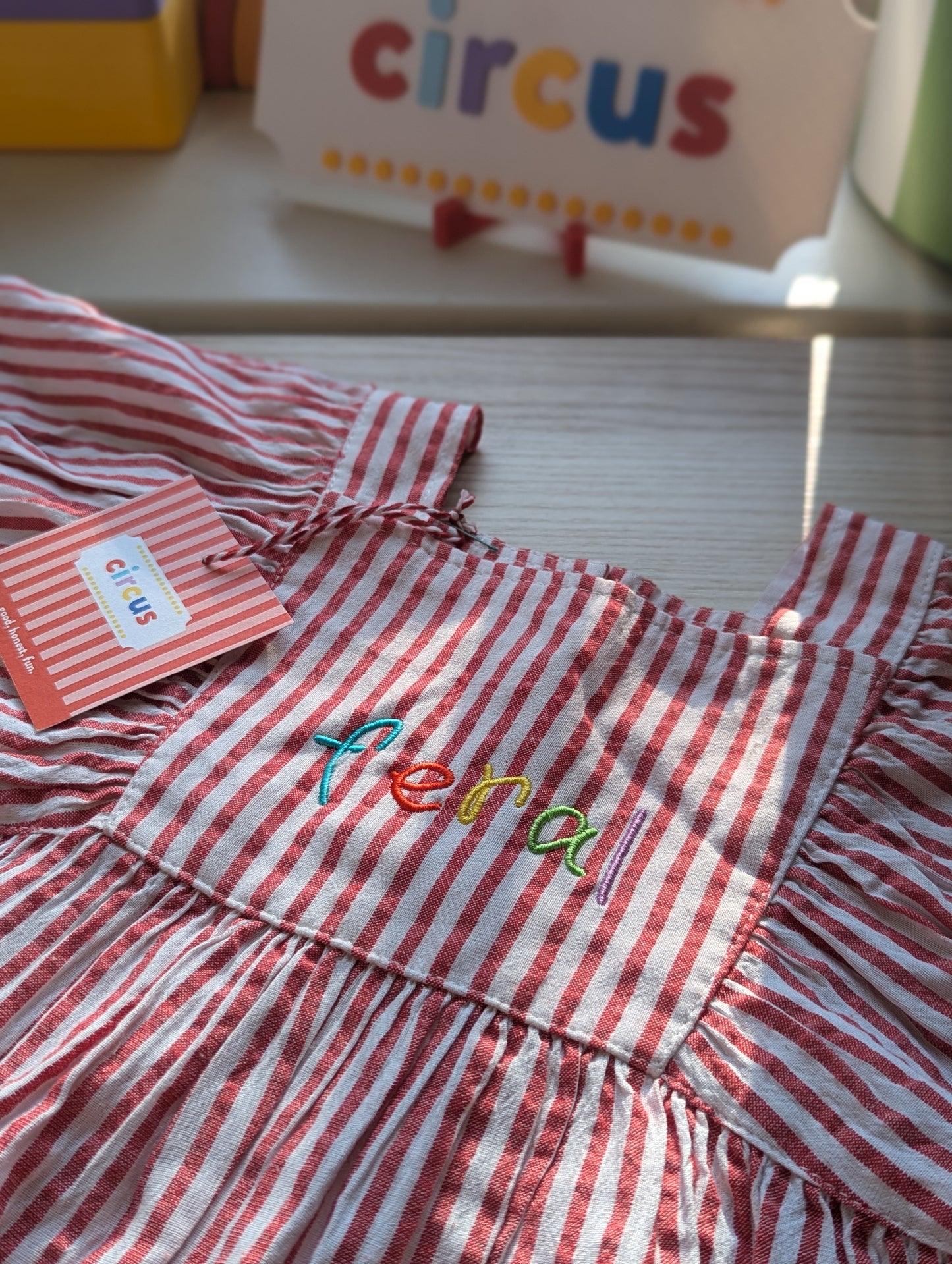 candycane dress, 1-2 years