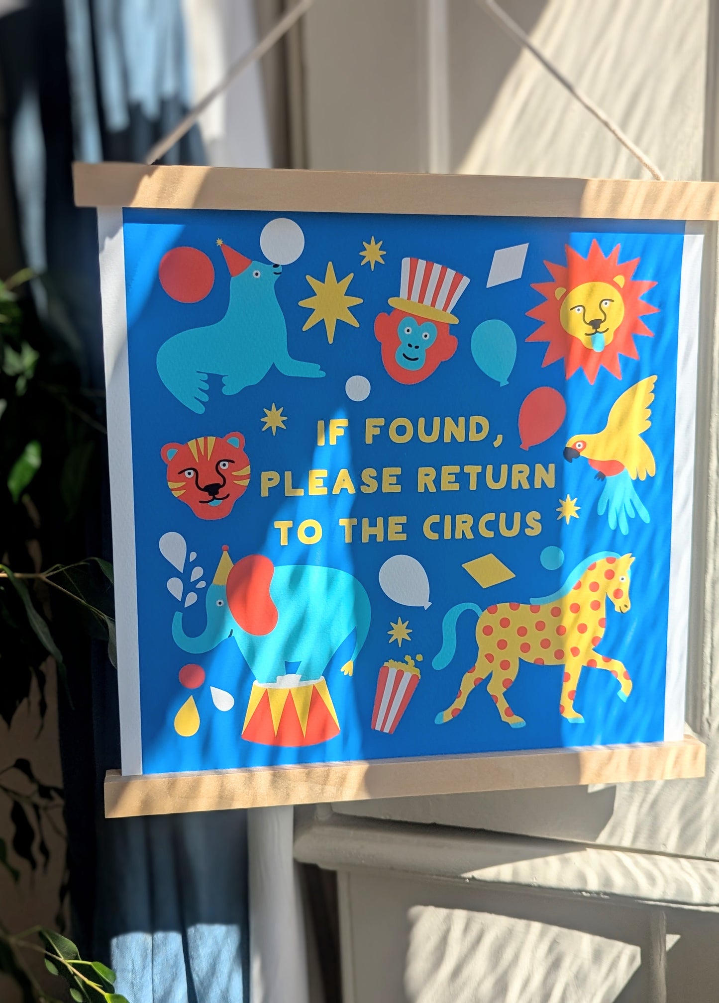 return to the circus art print