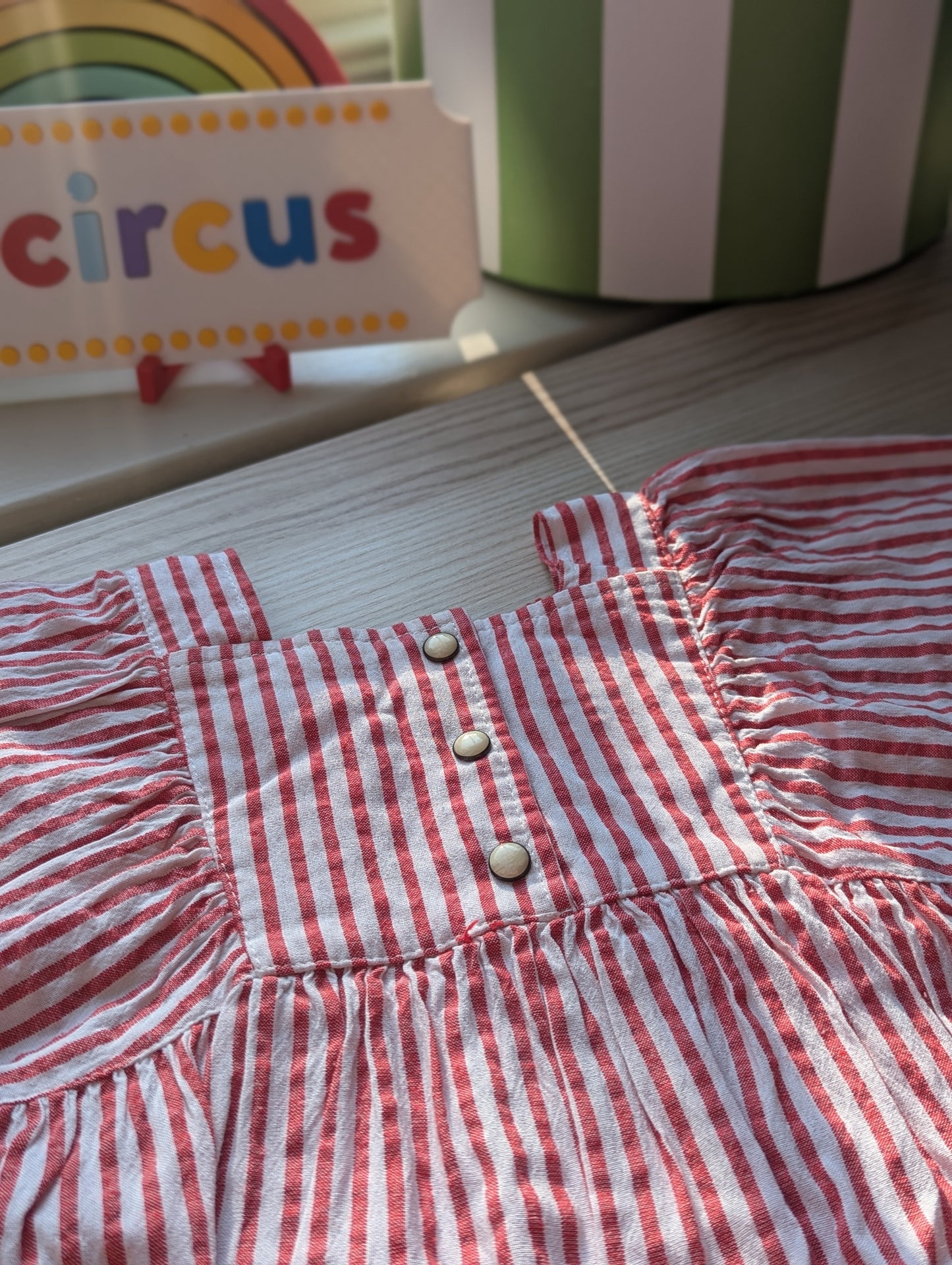 candycane dress, 1-2 years