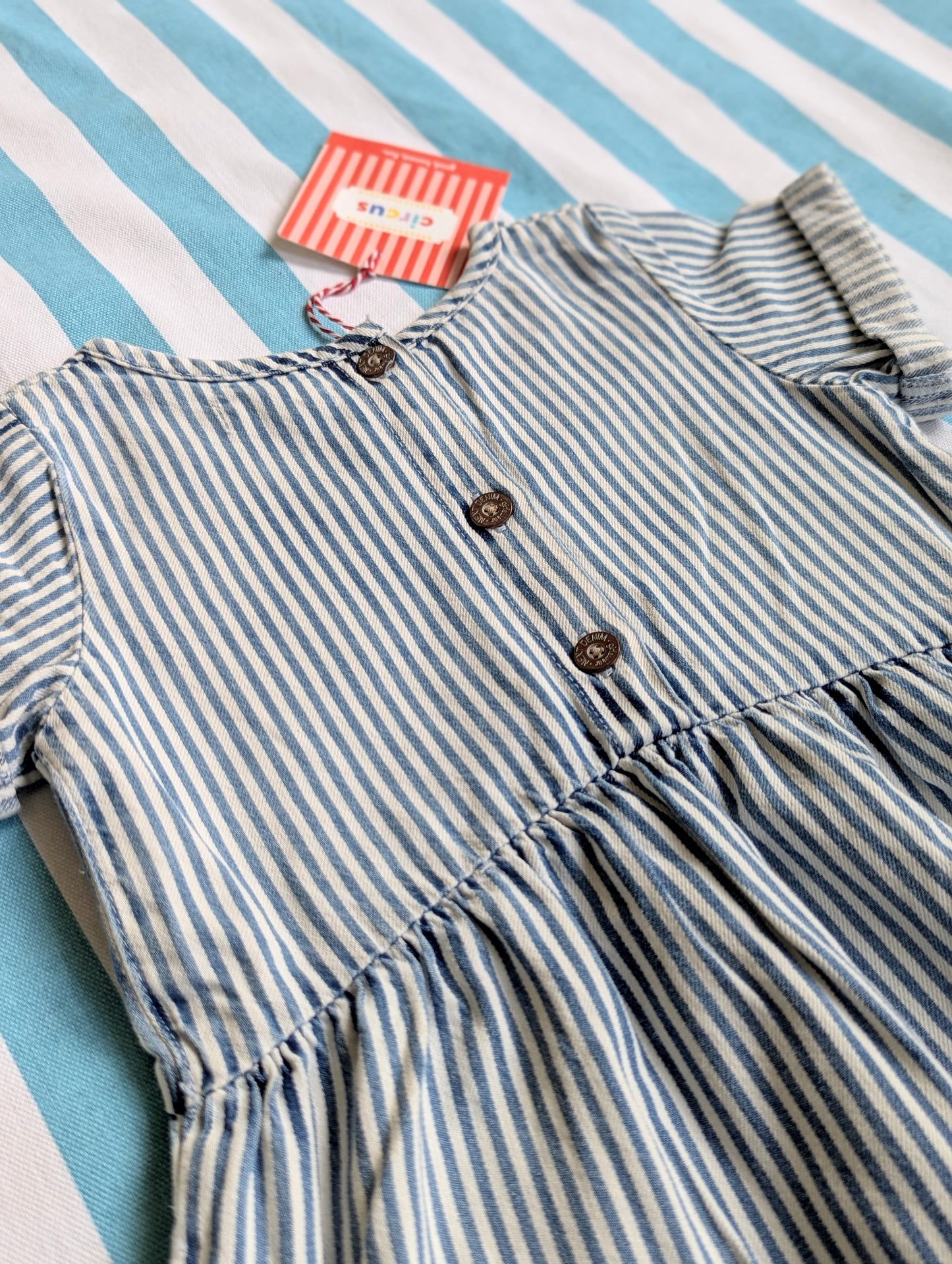 iconic striped dress, 12-18 months