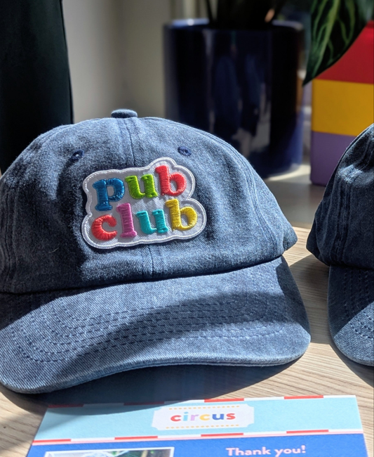ink blue cap, grown-up