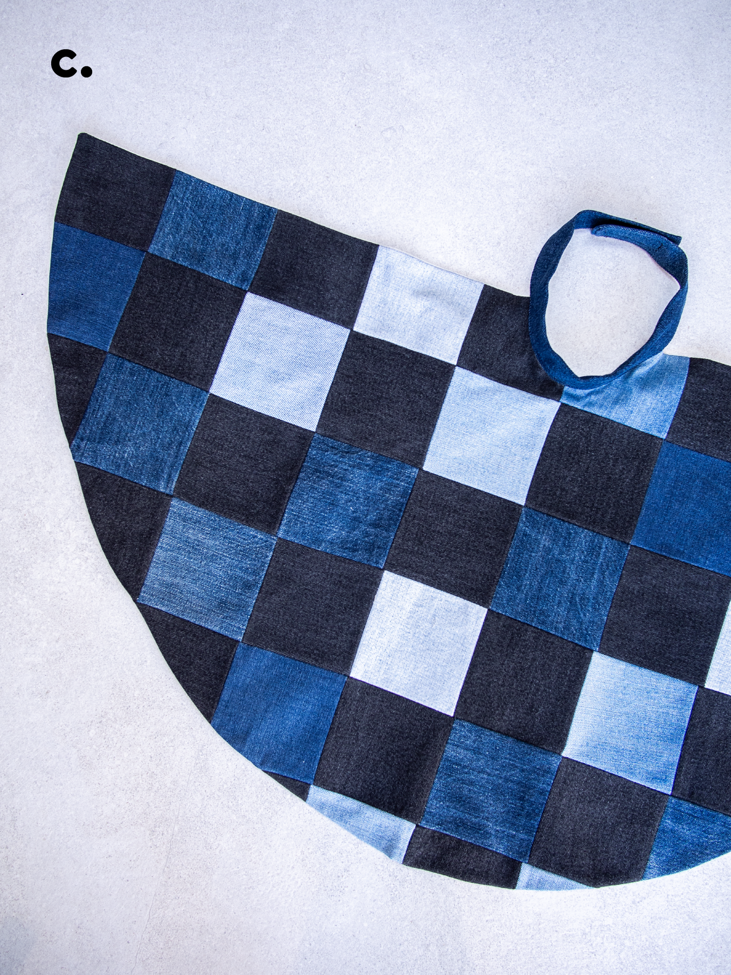 Recycled Levi's customisable kids cape - one size