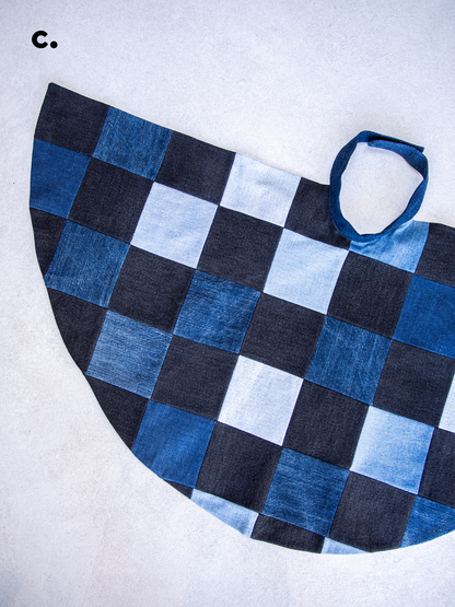 Recycled Levi's customisable kids cape - one size