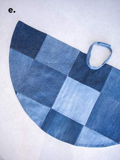Recycled Levi's customisable kids cape - one size
