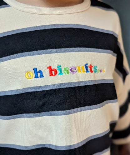 oh biscuits embroidered top