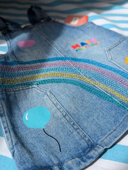 main character dungaree dress, 2-3 years