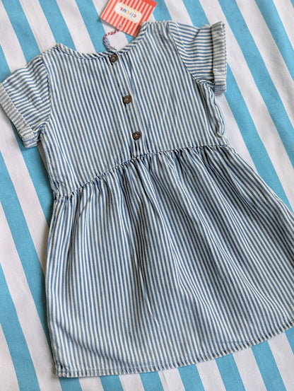 iconic striped dress, 12-18 months