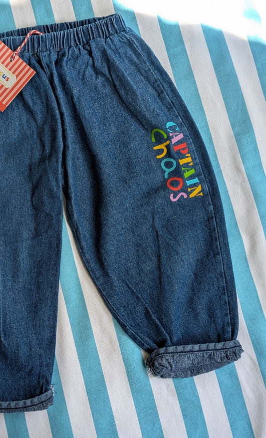 denim joggers, customisable