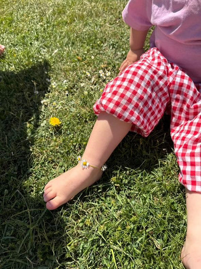 bloomin' gingham trousers, customisable