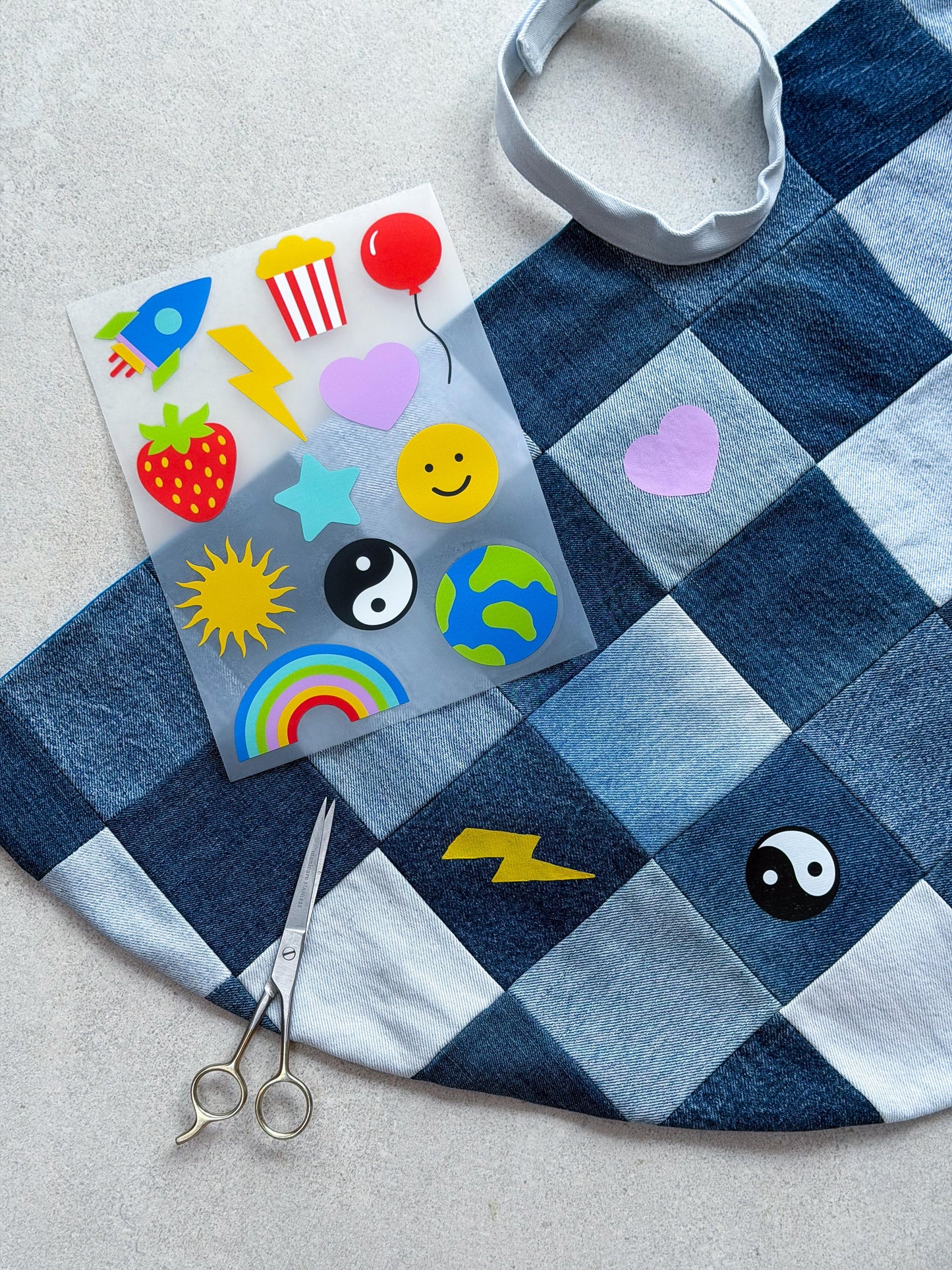 Recycled Levi's customisable kids cape - one size