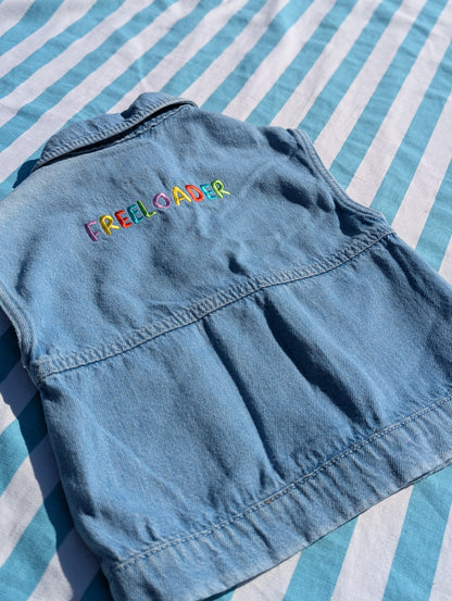 freeloader denim vest