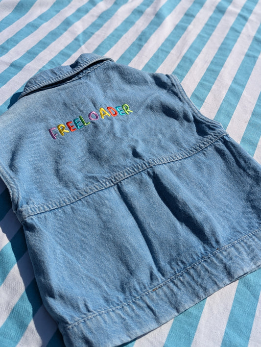 freeloader denim vest