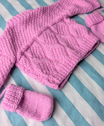 mittens cardigan, 3-6 months