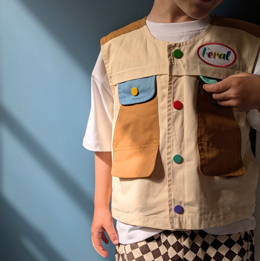 patchwork vest