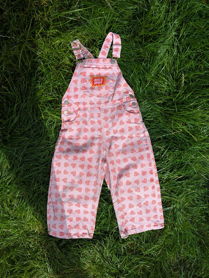 nice 'n' spicy heart dungarees