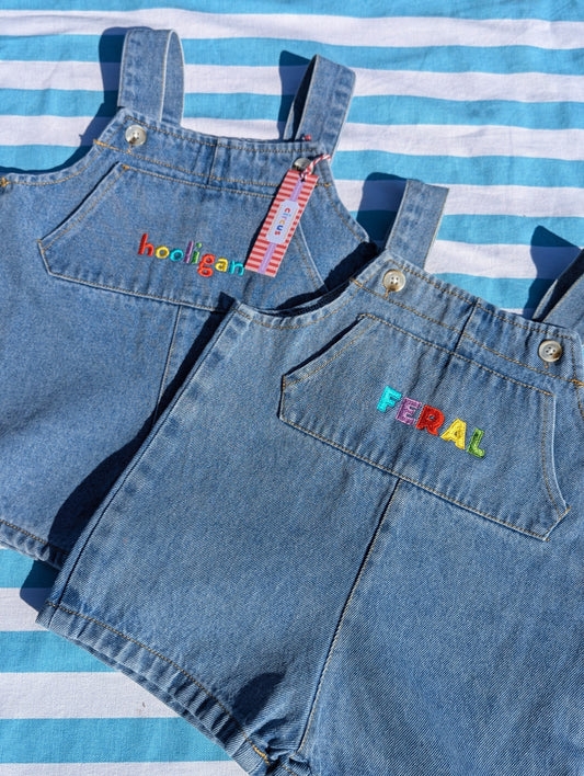 shorty dungarees