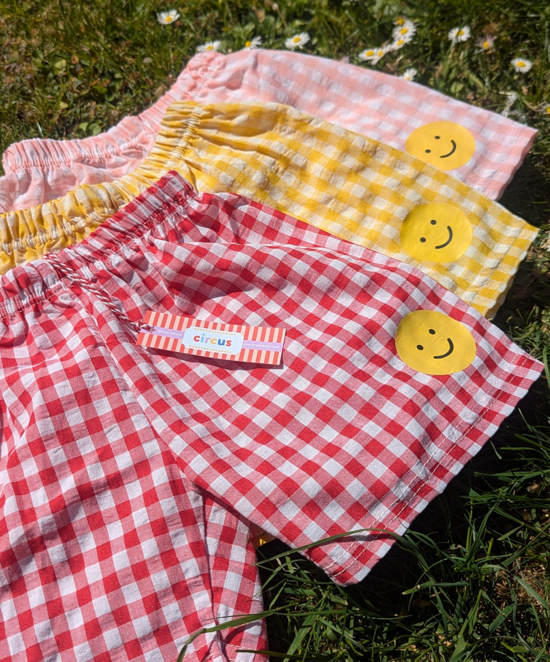 gingham shorts
