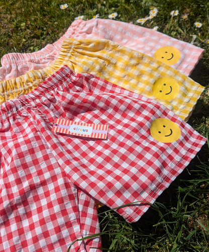 gingham shorts