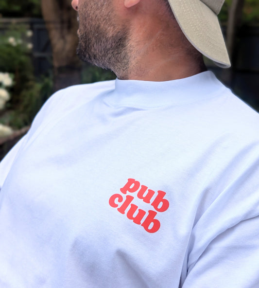 pub club oversized t-shirt, grown-up