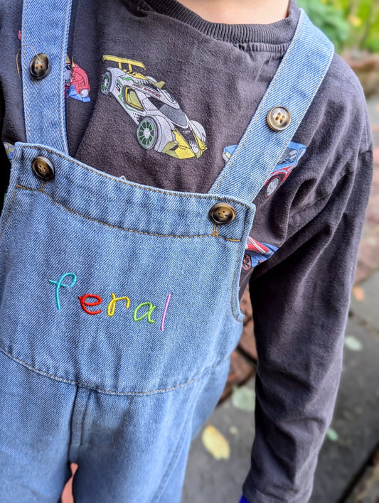 feral phoenix dungarees