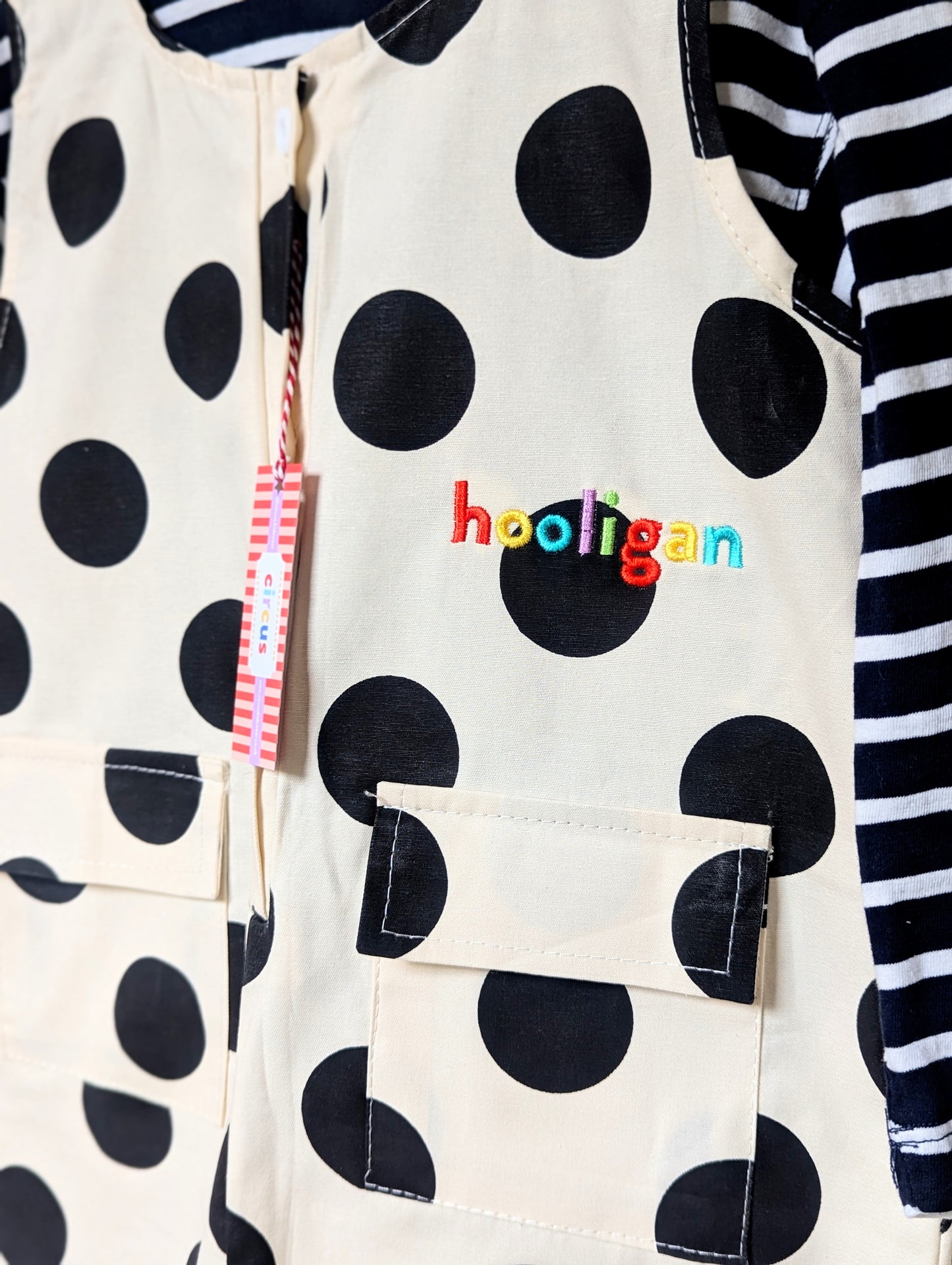 hooligan embroidered dotty romper