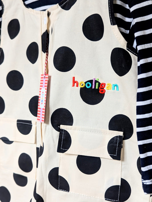 hooligan embroidered dotty romper