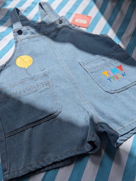 stevie tiny tyrant short dungarees, 4-5 years