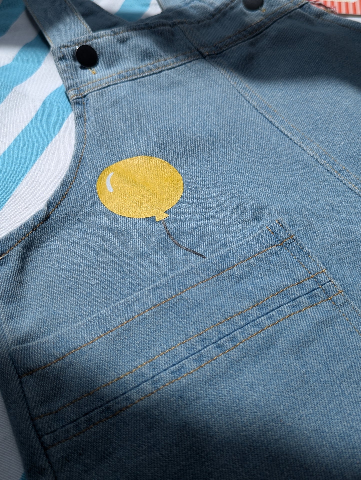 stevie tiny tyrant short dungarees, 4-5 years