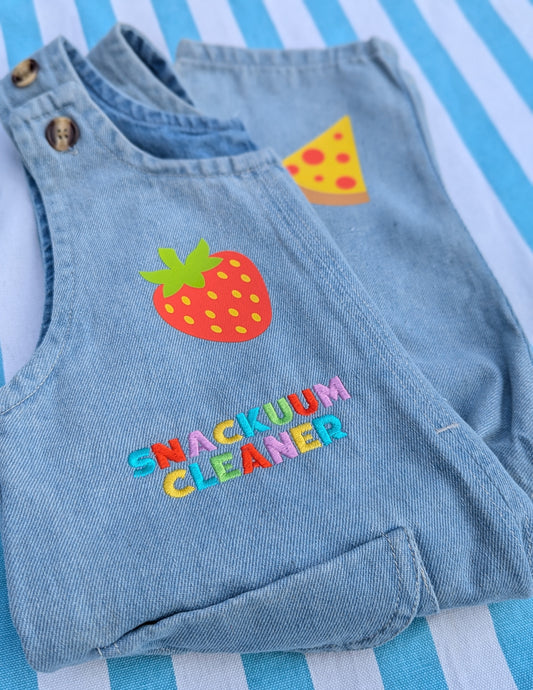 snackuum cleaner buttons romper
